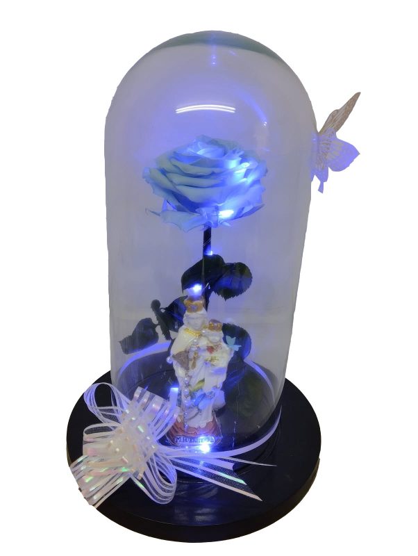 Rosa con Virgen y Luz