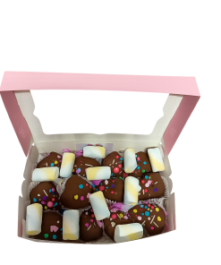 Caja de 12 Fresas y Masmelos