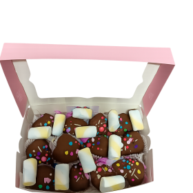 Caja de 12 Fresas y Masmelos