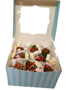 Caja de 6 F resas con Masmelos