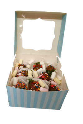 Caja de 6 F resas con Masmelos