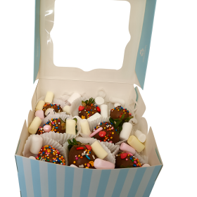 Caja de 6 F resas con Masmelos