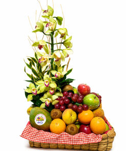 Orquideas y frutas. dia de la madre