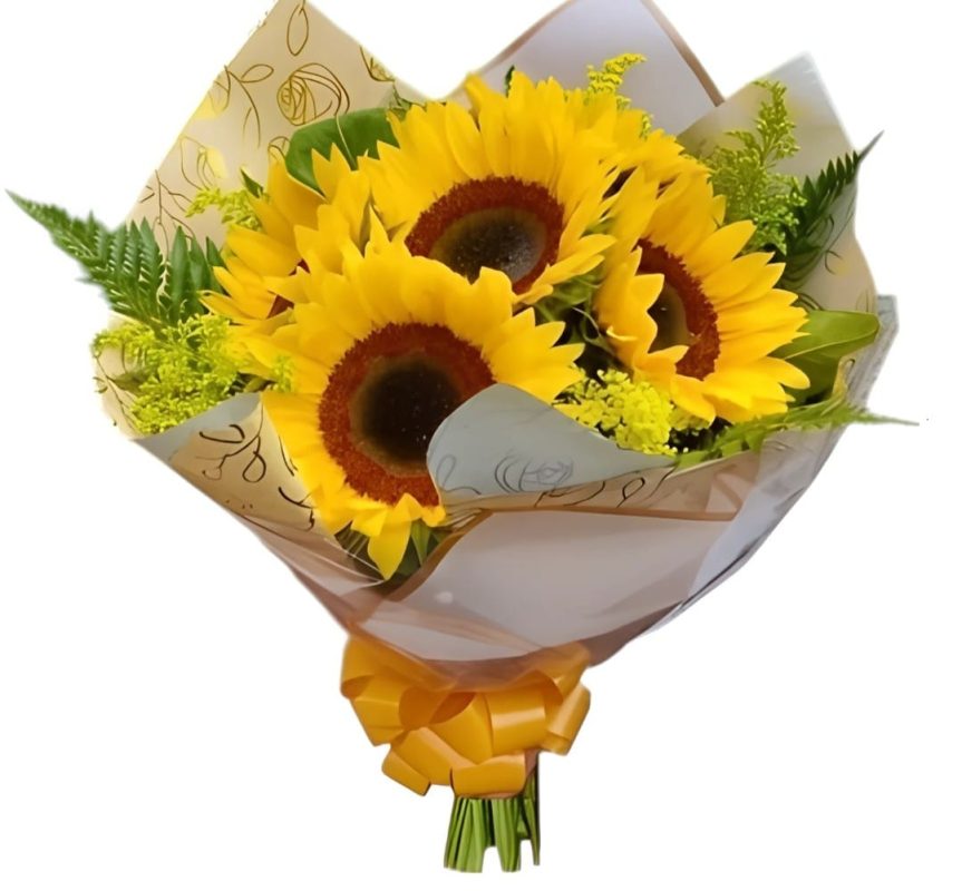 bouquet de girasoles