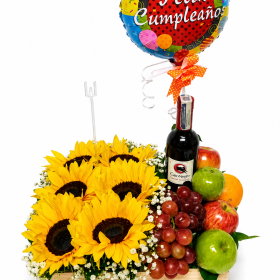 girsoles y frutas para mama floristeria en bogota