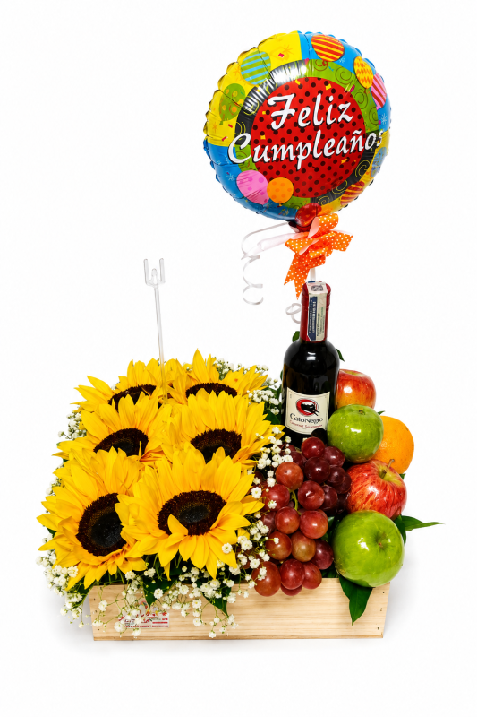 girsoles y frutas para mama floristeria en bogota